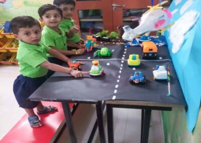 Transport activity at best preschool in Borivali